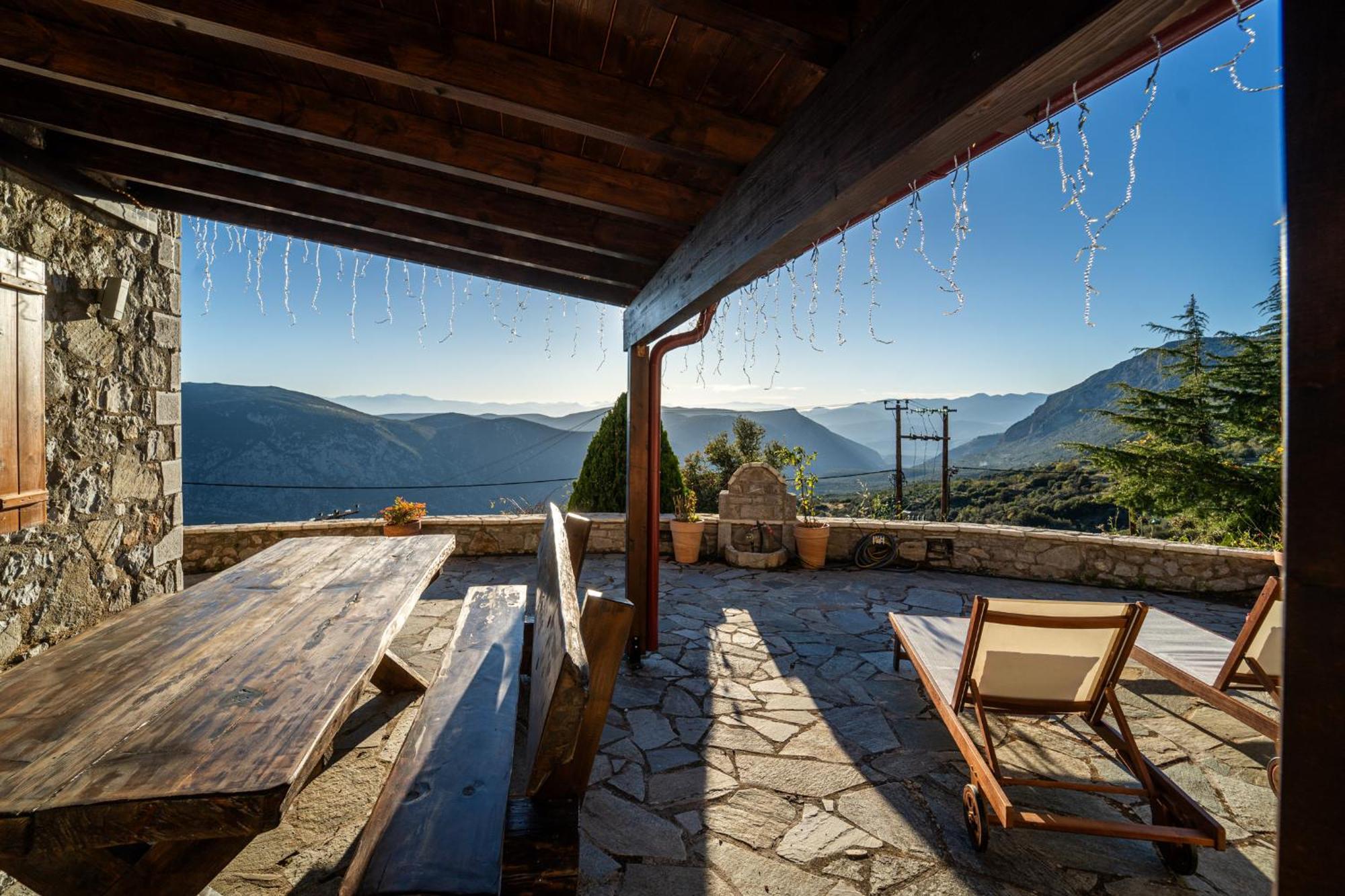 Rock Dandy Deluxe Chalet In Arachova - Delphi, Sauna, Prv Parking, Amazing View 외부 사진