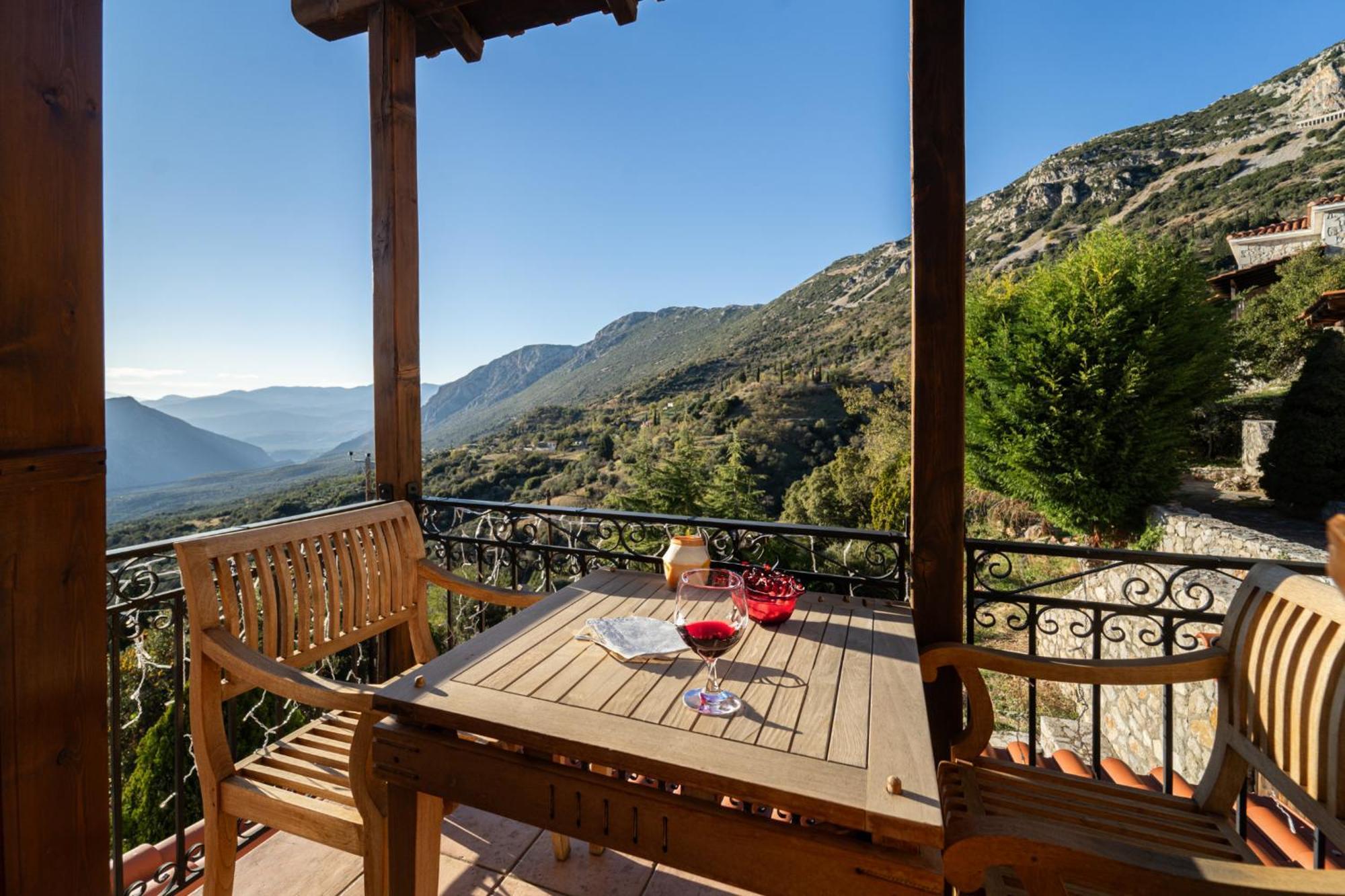 Rock Dandy Deluxe Chalet In Arachova - Delphi, Sauna, Prv Parking, Amazing View 외부 사진