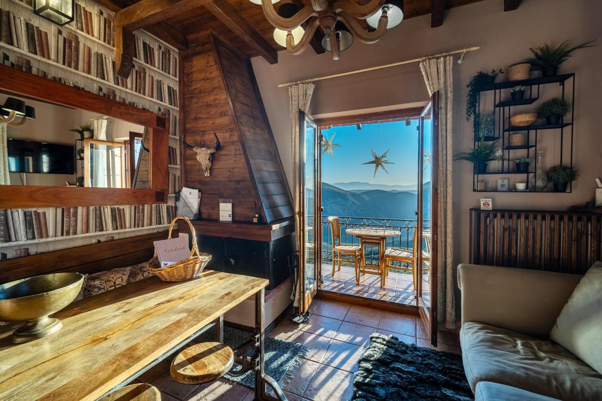 Rock Dandy Deluxe Chalet In Arachova - Delphi, Sauna, Prv Parking, Amazing View 외부 사진