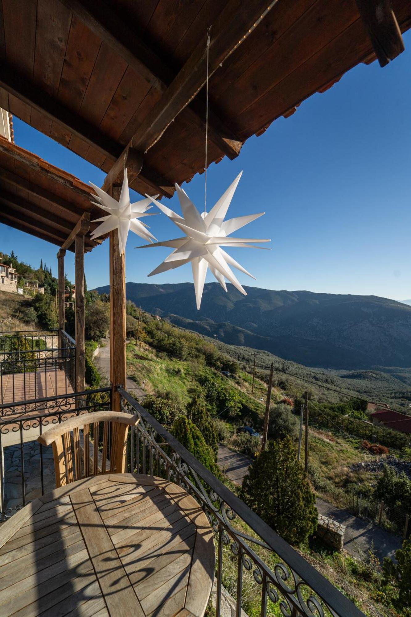 Rock Dandy Deluxe Chalet In Arachova - Delphi, Sauna, Prv Parking, Amazing View 외부 사진