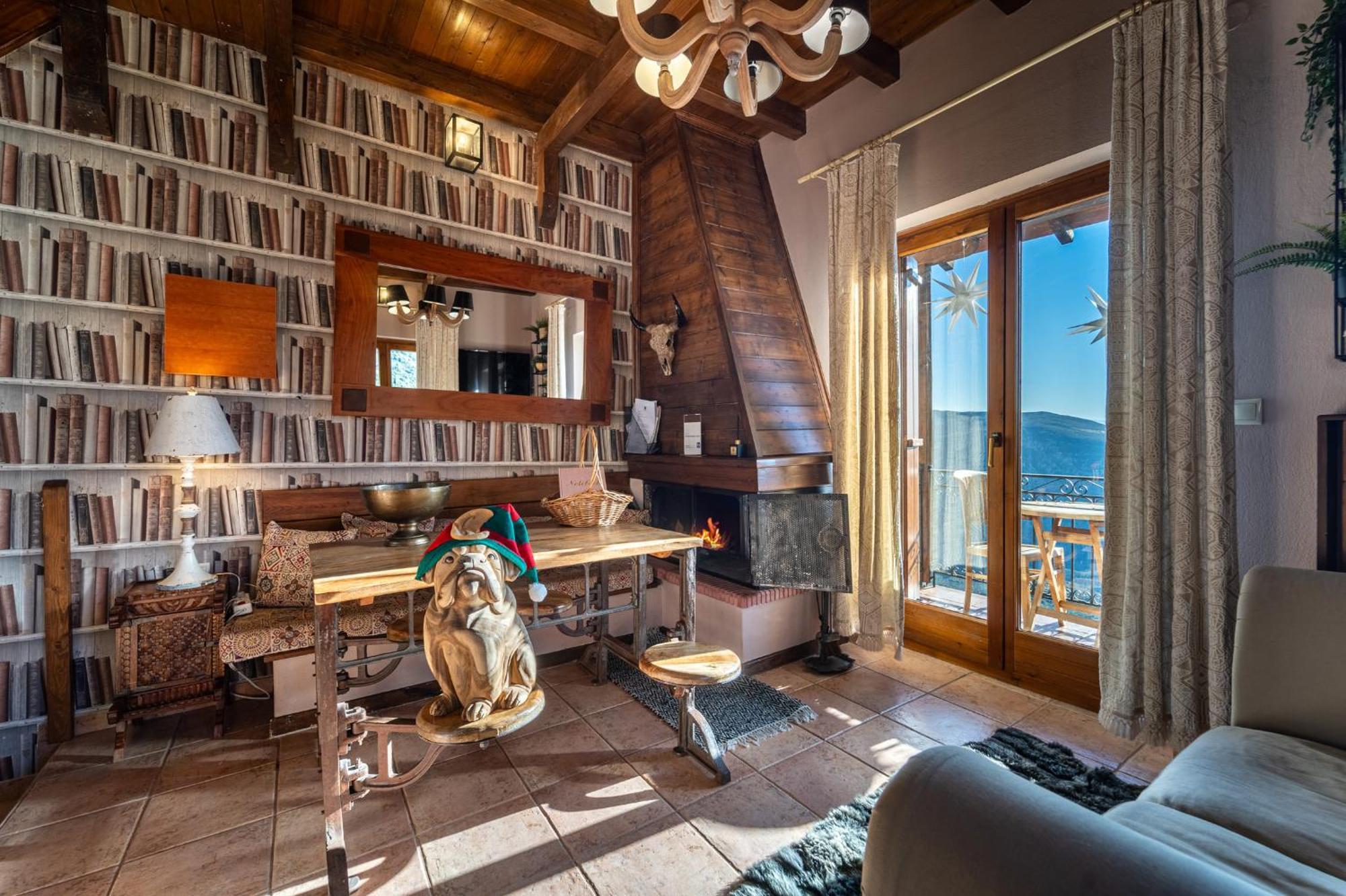 Rock Dandy Deluxe Chalet In Arachova - Delphi, Sauna, Prv Parking, Amazing View 외부 사진