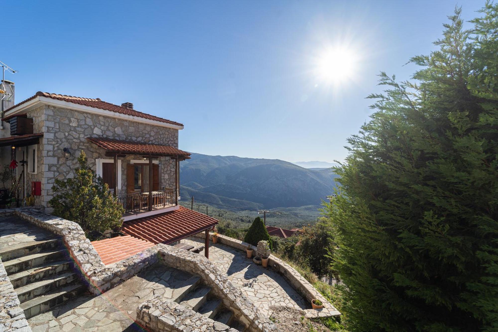 Rock Dandy Deluxe Chalet In Arachova - Delphi, Sauna, Prv Parking, Amazing View 외부 사진