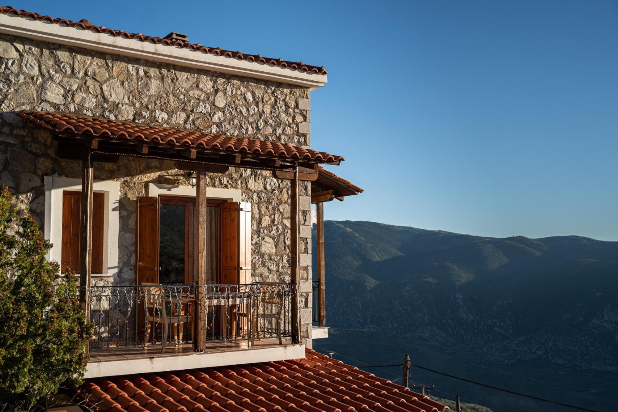Rock Dandy Deluxe Chalet In Arachova - Delphi, Sauna, Prv Parking, Amazing View 외부 사진