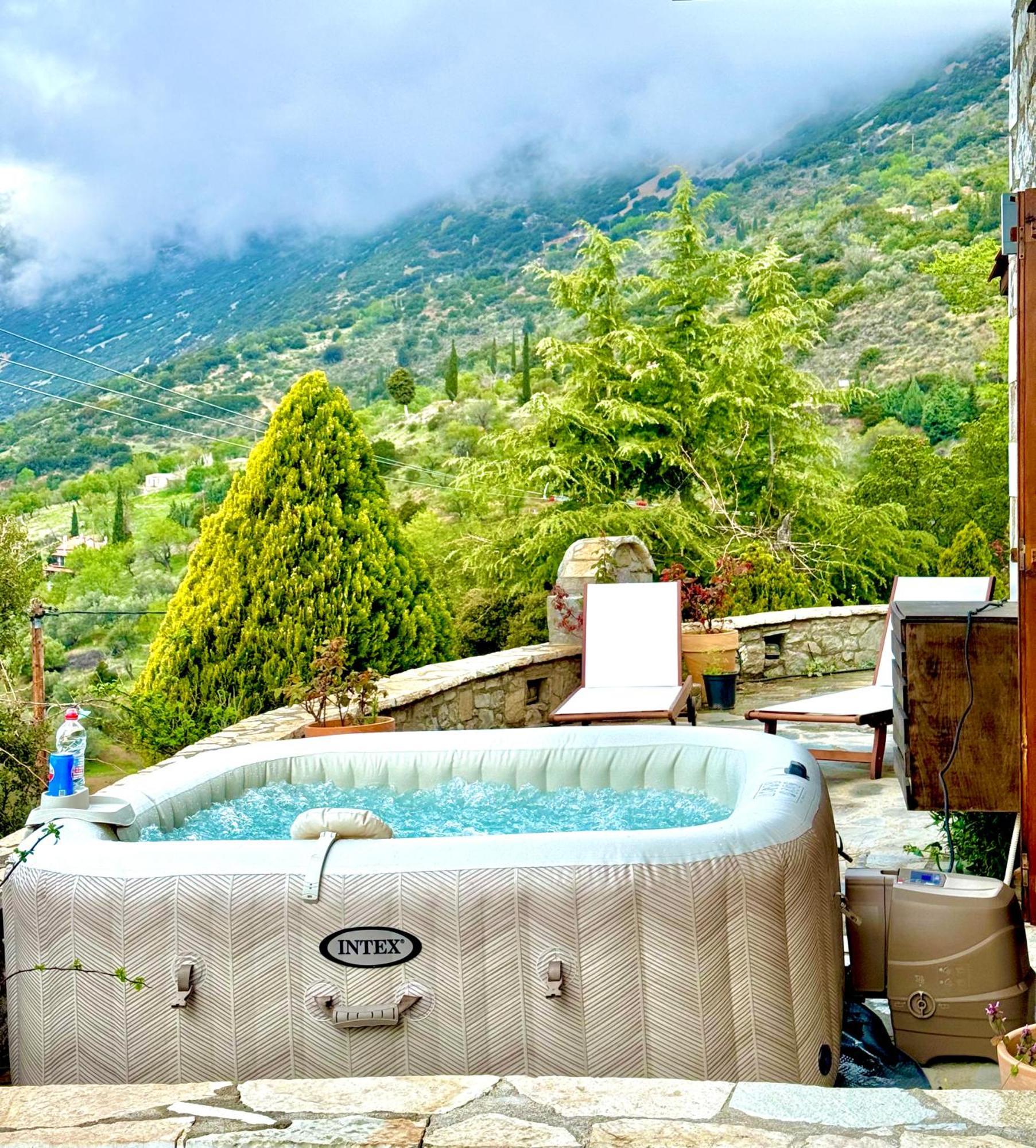 Rock Dandy Deluxe Chalet In Arachova - Delphi, Sauna, Prv Parking, Amazing View 외부 사진