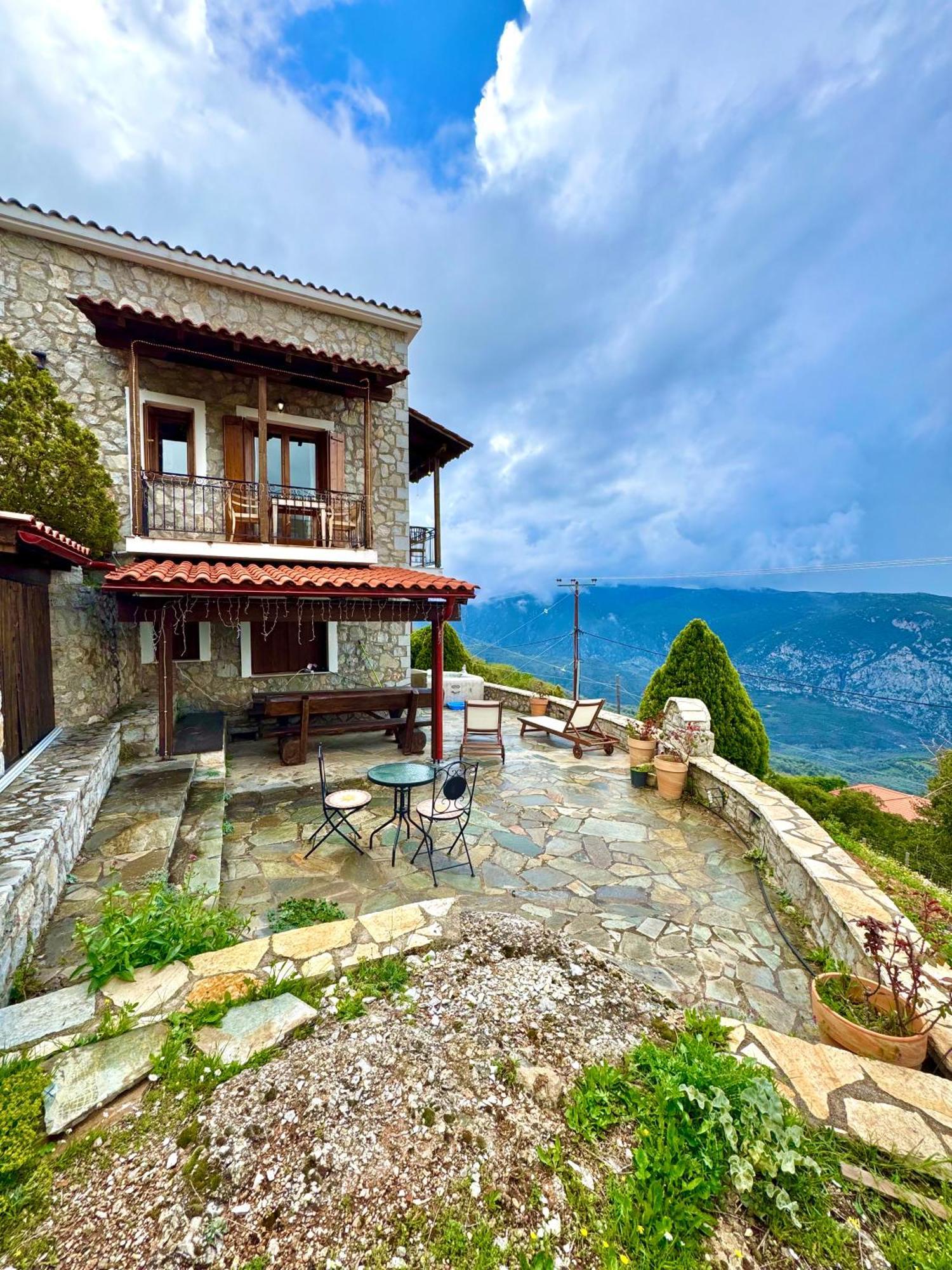 Rock Dandy Deluxe Chalet In Arachova - Delphi, Sauna, Prv Parking, Amazing View 외부 사진